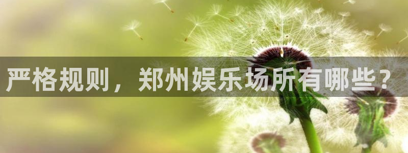 欧陆平台游戏试玩：严格规则，郑州娱乐场所有哪些？