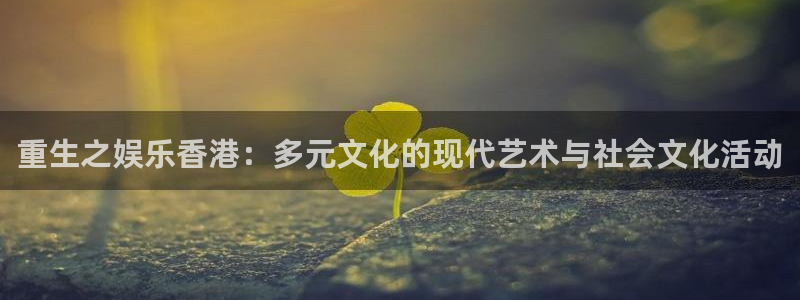 欧陆平台软件：重生之娱乐香港：多元文化的现代艺术与社会文化活动